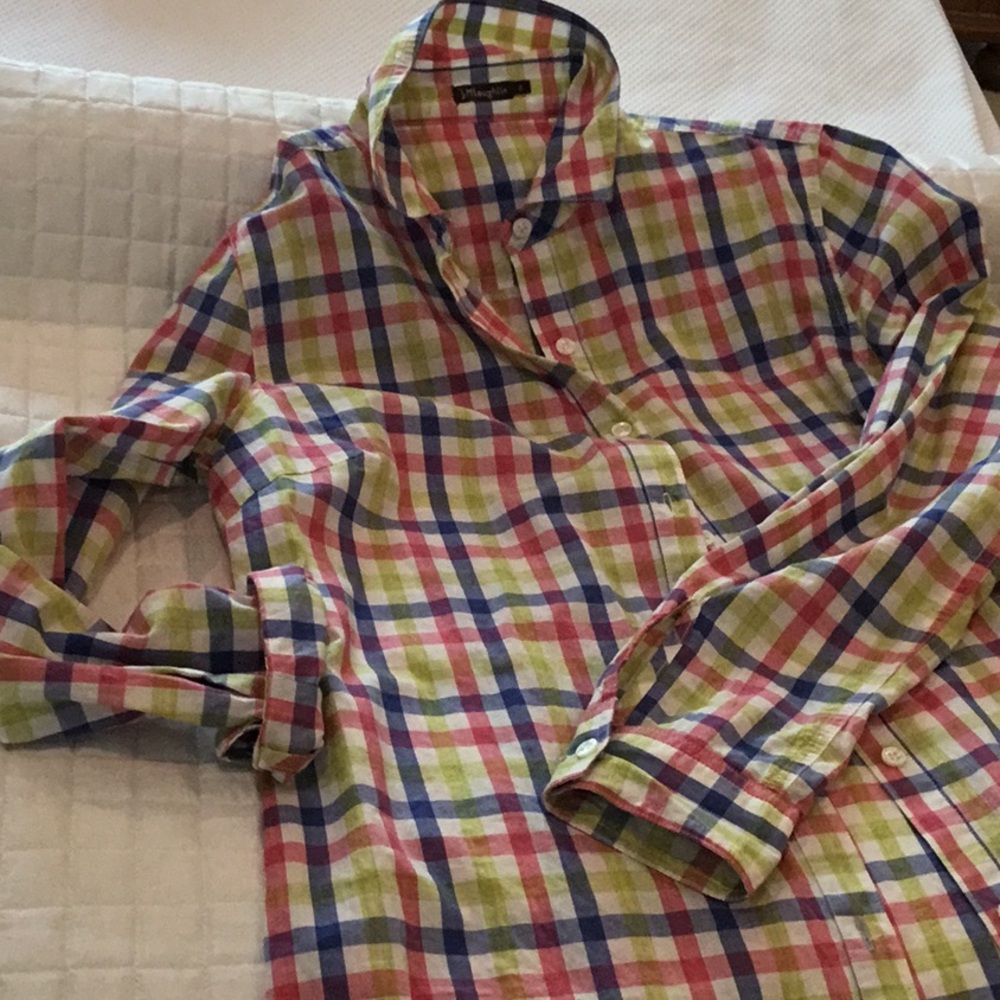 Cute check J McLaughlin Blouse